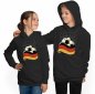 Preview: Kids Hooded Sweatshirt Hoodie - Soccer with Germany Flag i485